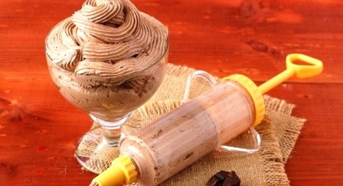 Заварной шоколадно-масляный крем