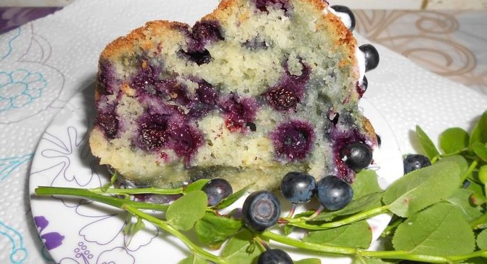 Черничная шарлотка