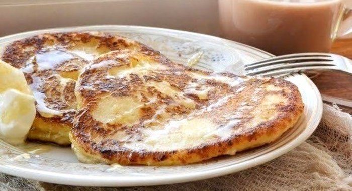 Сырники с бананом и творогом