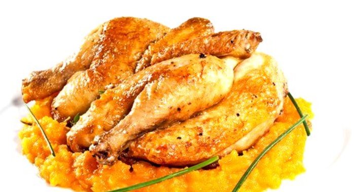 Курица в соусе барбекю с абрикосовым джемом