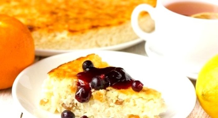 Рисовая запеканка с изюмом