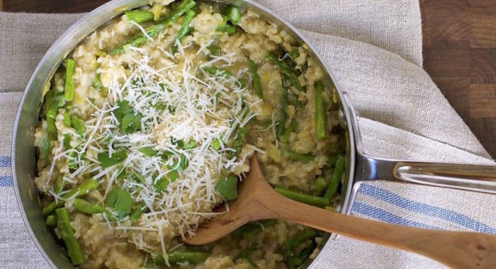 Ризотто со спаржей