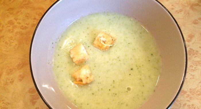 Суп-пюре с цветной капустой и брокколи