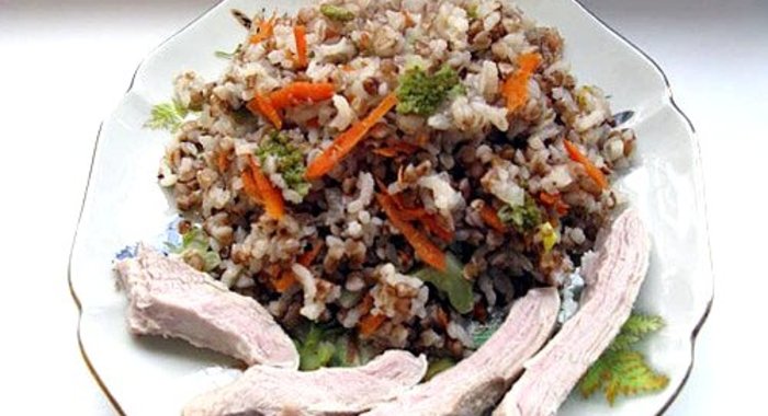 Гречка с брокколи