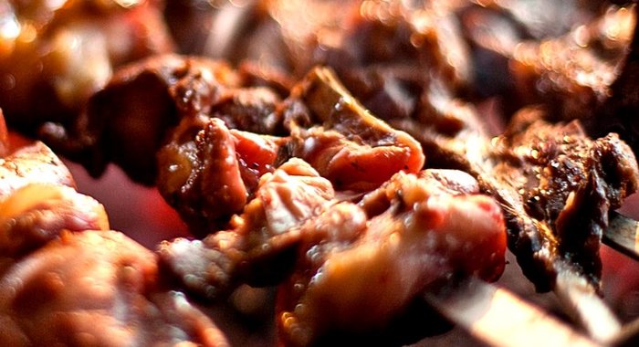 Шашлык из гуся