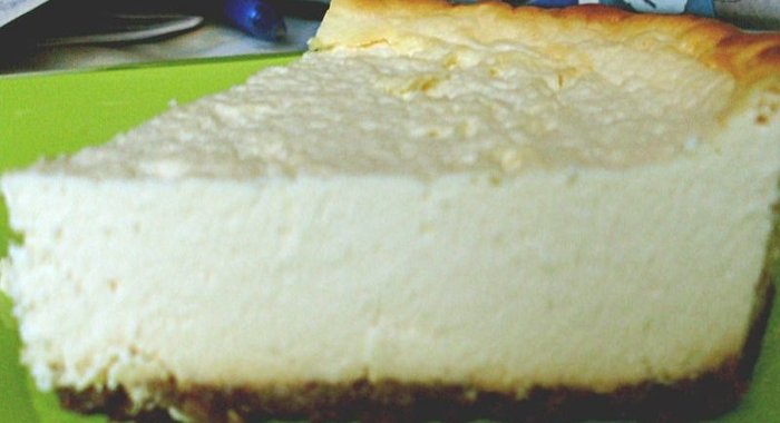 Низкокалорийный чизкейк с ванилью