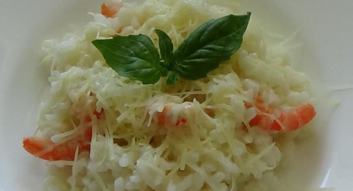 Ризотто с креветками