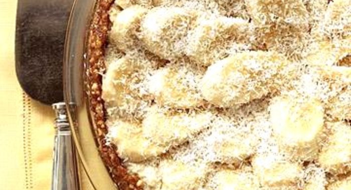 Бананово-кокосовый десерт с кремом кешью