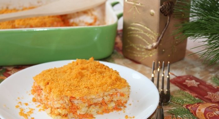 Рождественская финская морковная запеканка (Porkkanalaatikko)