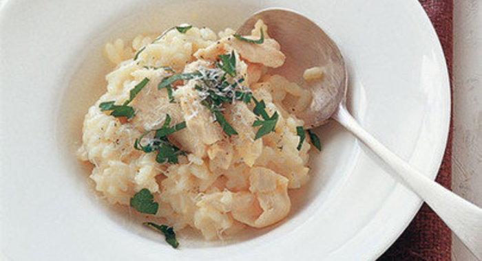 Ризотто с курицей и вермутом