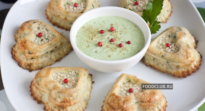 Сердечки из кабачков