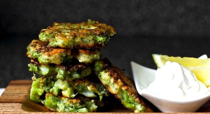 Оладьи из брокколи