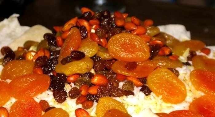 Плов азербайджанский с сухофруктами