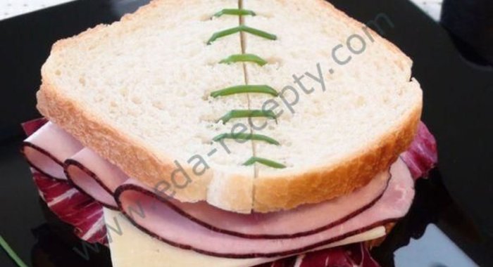 Бутерброды с ветчиной и сыром