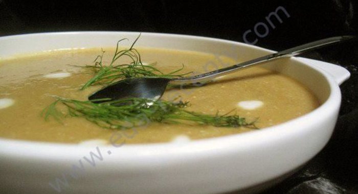 Суп-пюре из белой фасоли