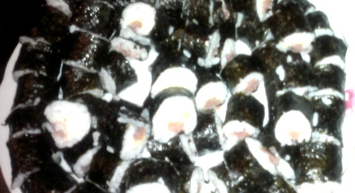 Роллы с лососем