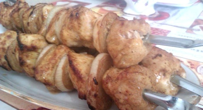 Шашлык из куриной грудки