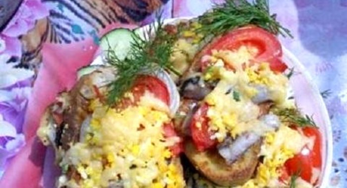 Горячие бутерброды под сыром