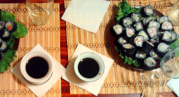 Роллы с семгой