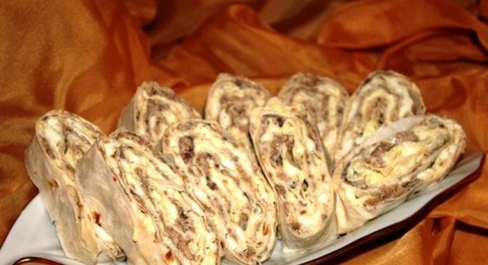 Лаваш с сайрой