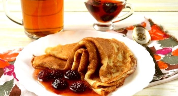 Творожные блины без муки