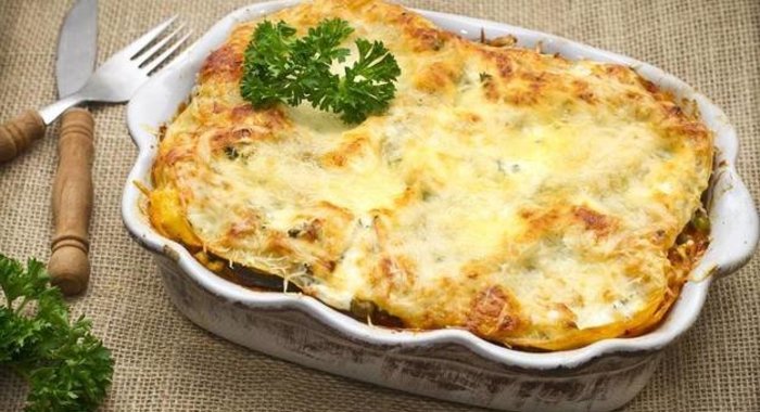 Лазанья со шпинатом