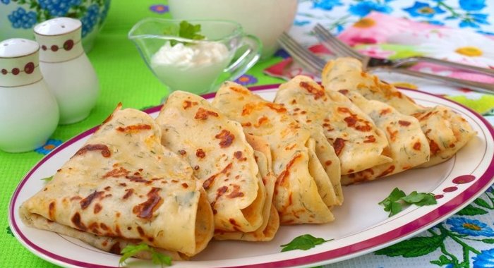 Сырные блинчики