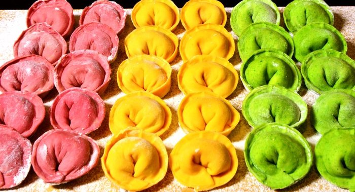 Цветные пельмени