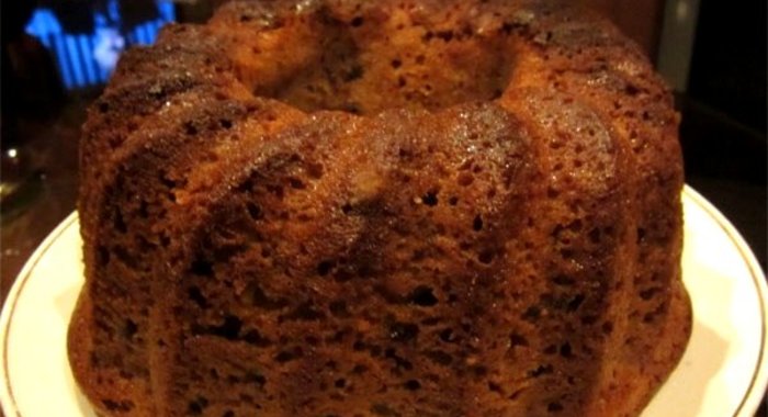 Кекс на кефире с вареньем