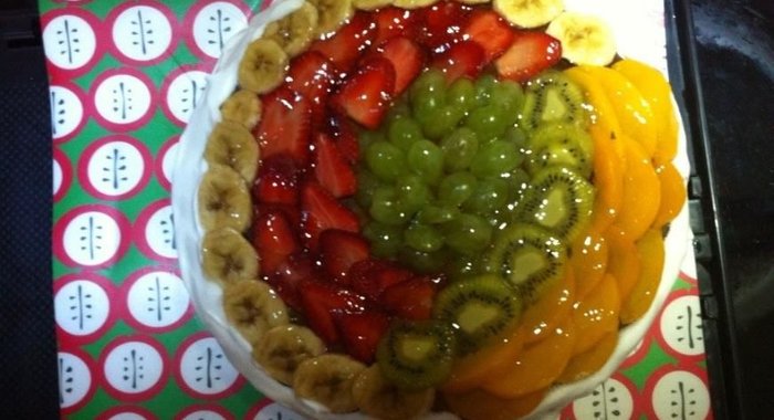 Бисквитный торт с творожным суфле