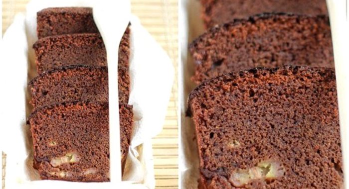 Шоколадно-банановая шарлотка