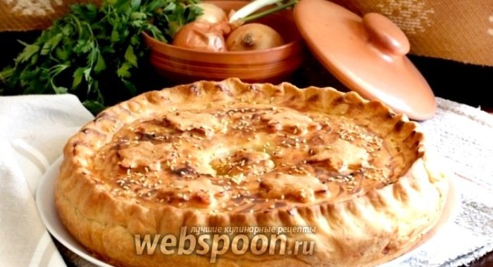 Домашний пирог со свининой и картофелем