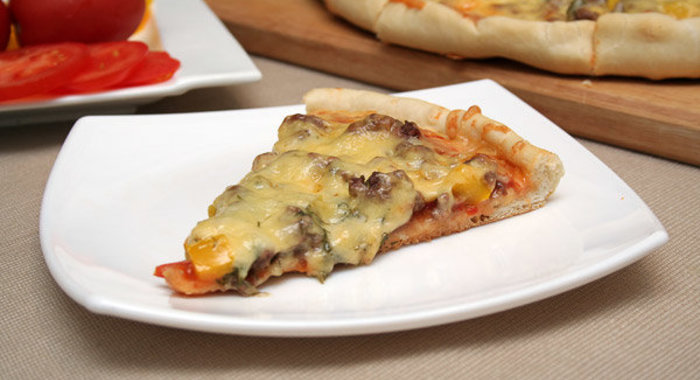 Пицца с фаршем «по-домашнему»