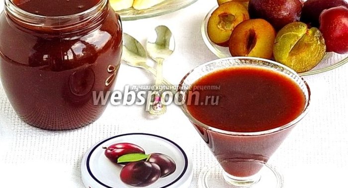 Сливовый джем с бананами и орехами