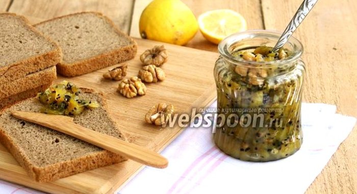 Джем из киви орехами