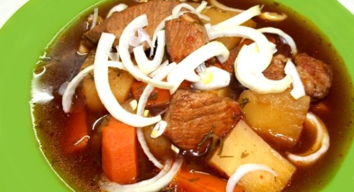 Картошка с мясом в казане