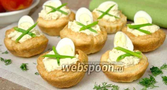 Корзинки с куриным паштетом