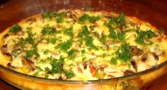 Грибная запеканка