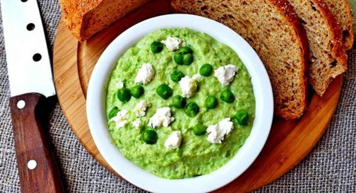 Паштет из зеленого горошка