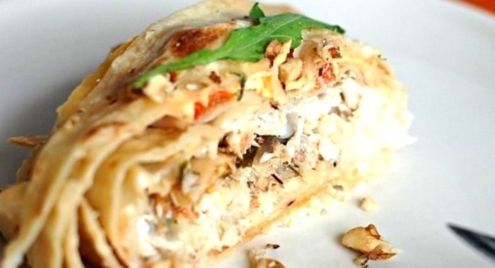 Лаваш с треской