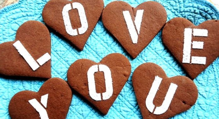 Печенье на день влюбленных