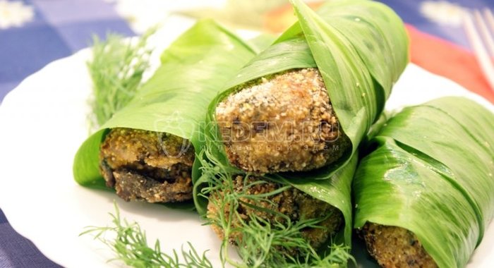 Грибные котлеты с черемшой