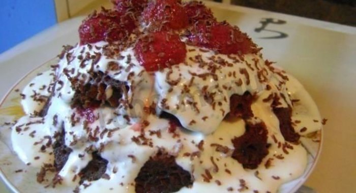 Торт Минутка с какао в микроволновке