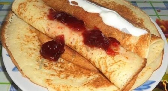 Блины на дрожжах и молоке