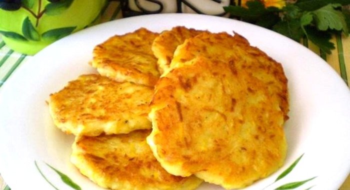 Кабачково-творожные оладьи