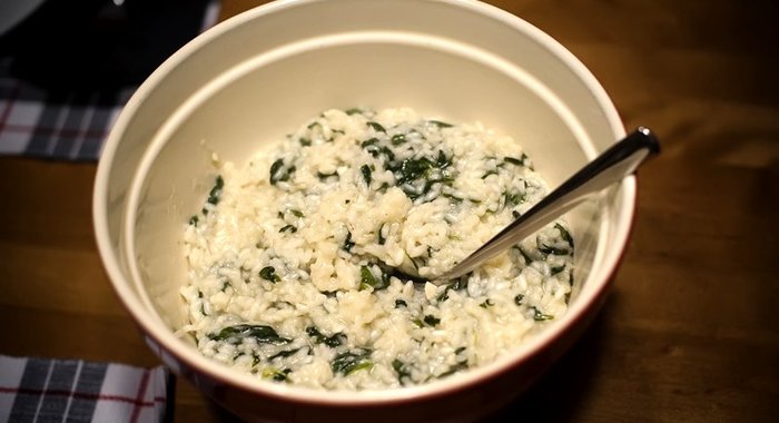 Ризотто со шпинатом