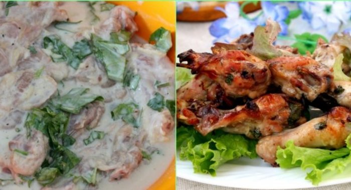 Маринад для курицы на кефире с чесноком и травами