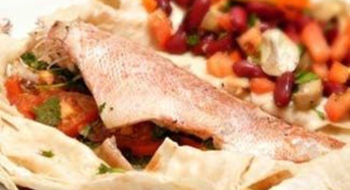 Рыба, запеченная в лаваше