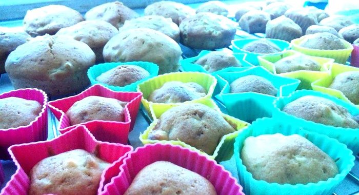 Имбирные маффины с грушей