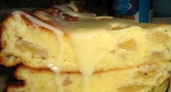 Банановая запеканка с йогуртом